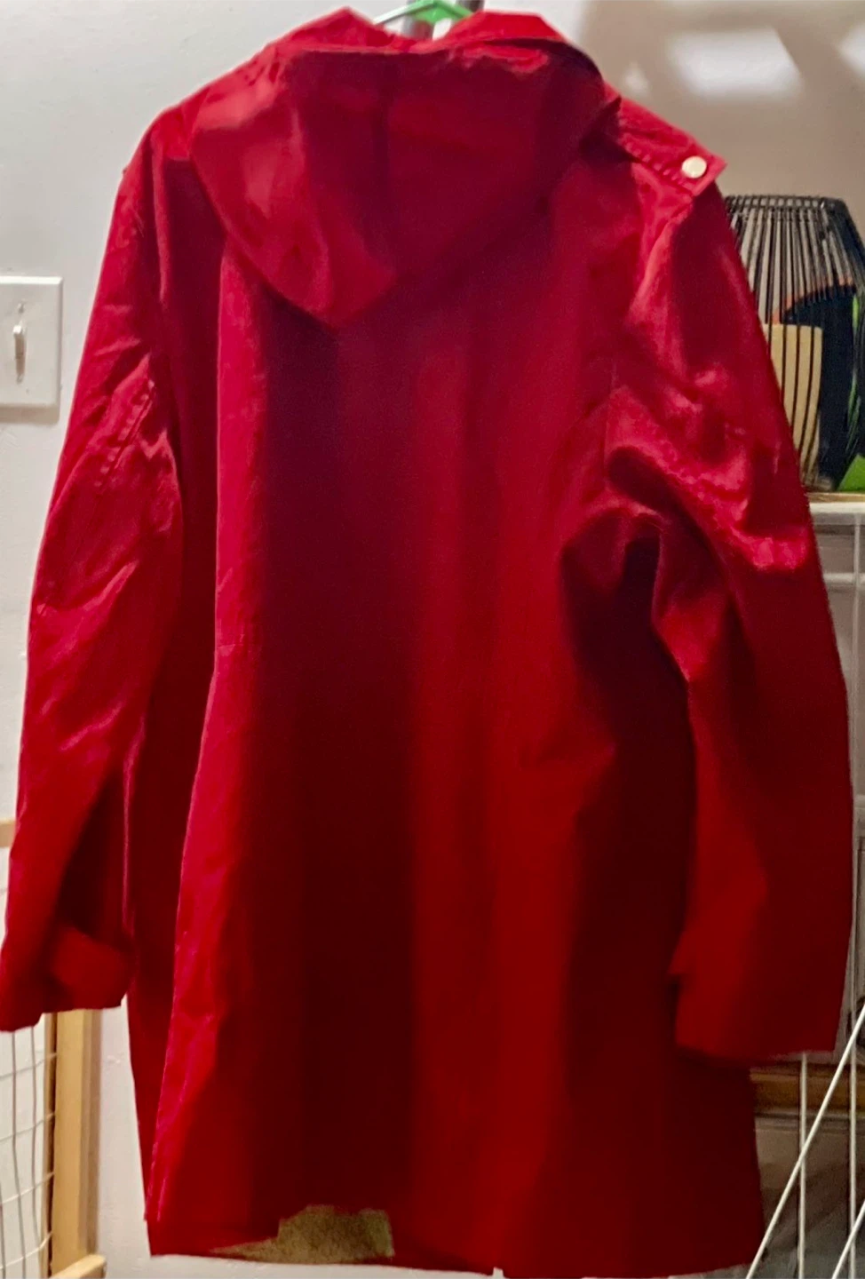 Michael Kors Red Hooded Trench Coat - photo 2