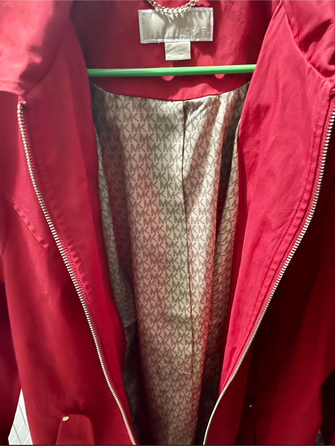 Michael Kors Red Hooded Trench Coat - photo 4