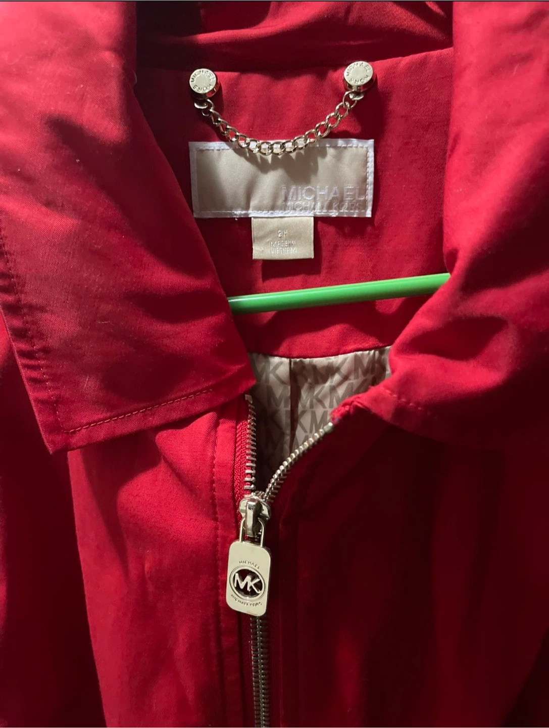 Michael Kors Red Hooded Trench Coat - photo 5