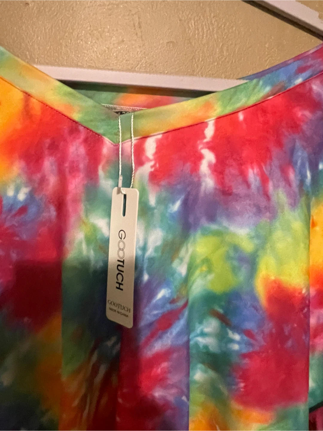 T-shirt Tie Dye V-Neck T-Shirt size xxl New - photo 3