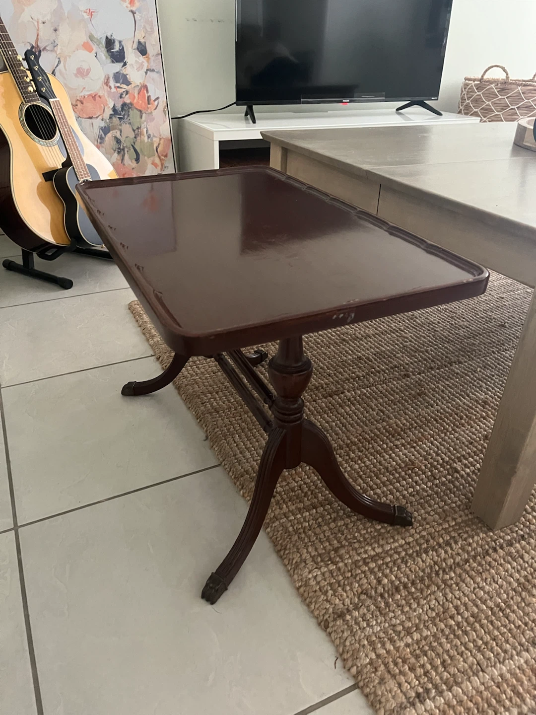 Dark Wood Accent Table