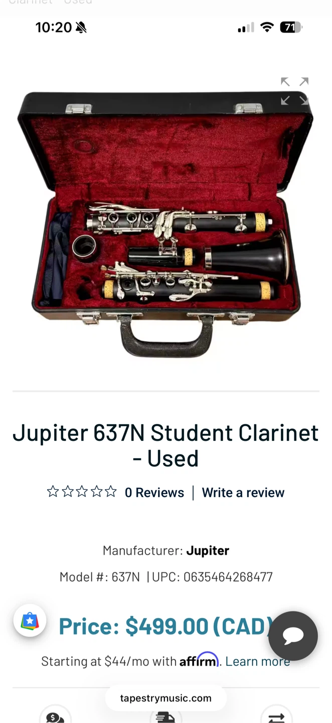 Jupiter 637N Student Clarinet - photo 2