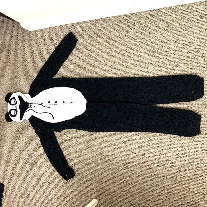 Adult Panda Onesie Pajamas Size Small Fuzzy Costume Sleepwear - photo 2