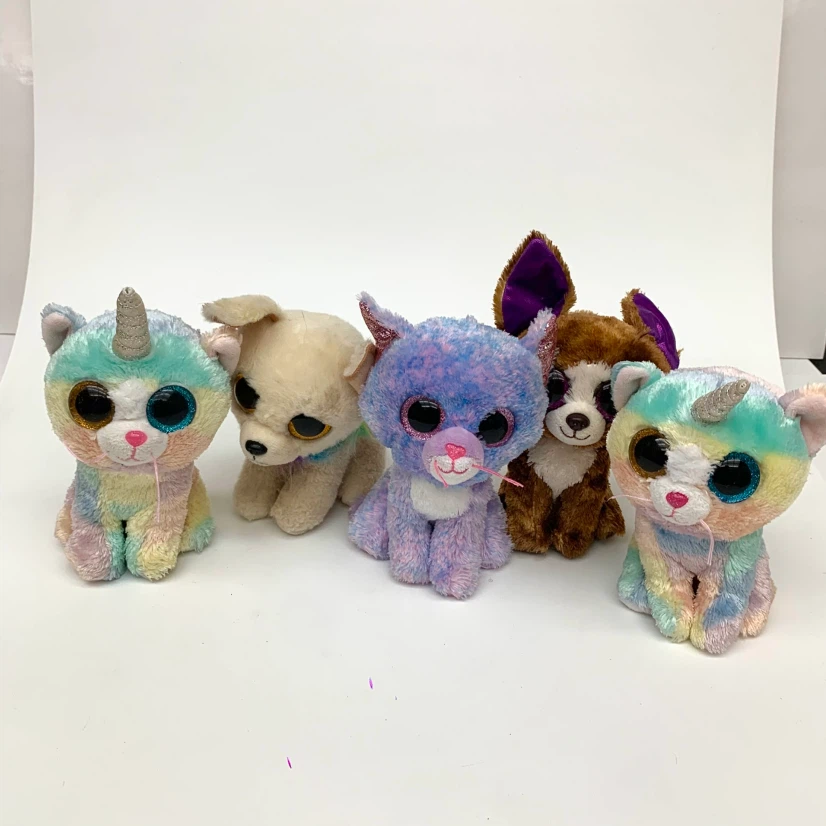 5 Beanie Boos Plush Toys Stuffed Animals Collectible Kids Toy