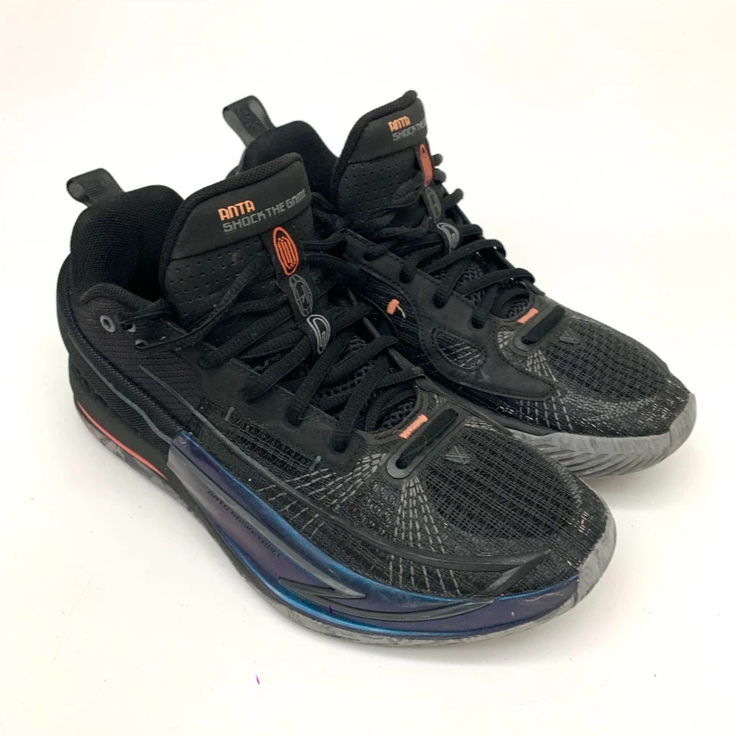 Basketball Shoes Size 8 Black Grey Athletic Training Sneakers