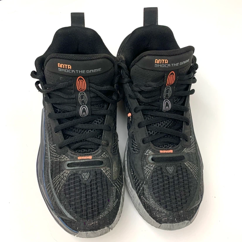 Basketball Shoes Size 8 Black Grey Athletic Training Sneakers - photo 2