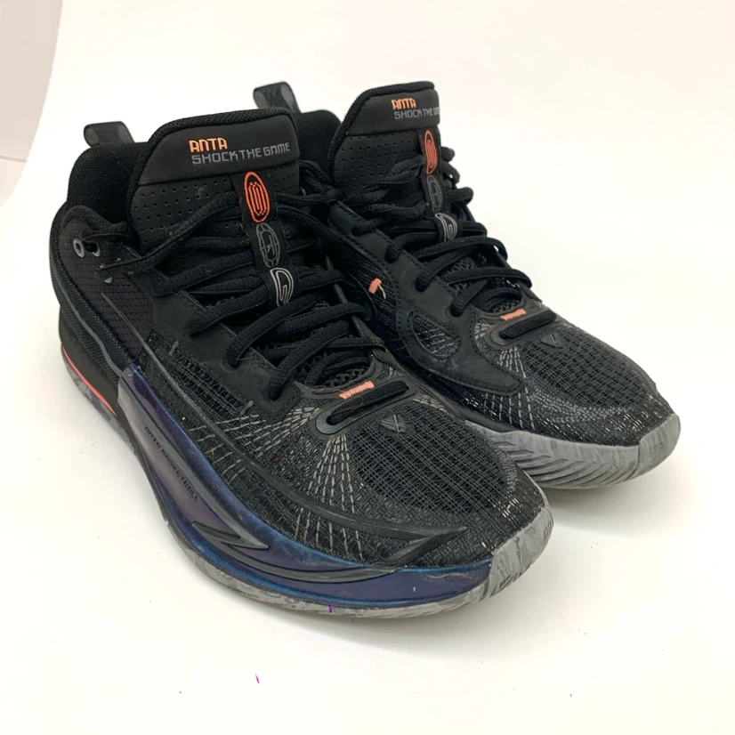 Basketball Shoes Size 8 Black Grey Athletic Training Sneakers - photo 3