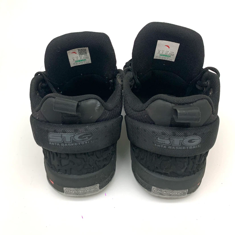 Basketball Shoes Size 8 Black Grey Athletic Training Sneakers - photo 5