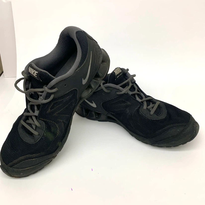 Mens Running Shoes Size 11 Black Athletic Training Gym Sneakers - photo 4