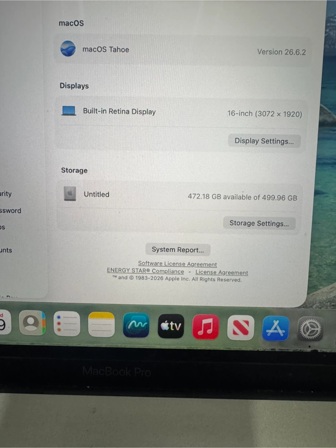Apple MacBook Pro 16-inch 2019 16GB RAM 512GB SSD - photo 5