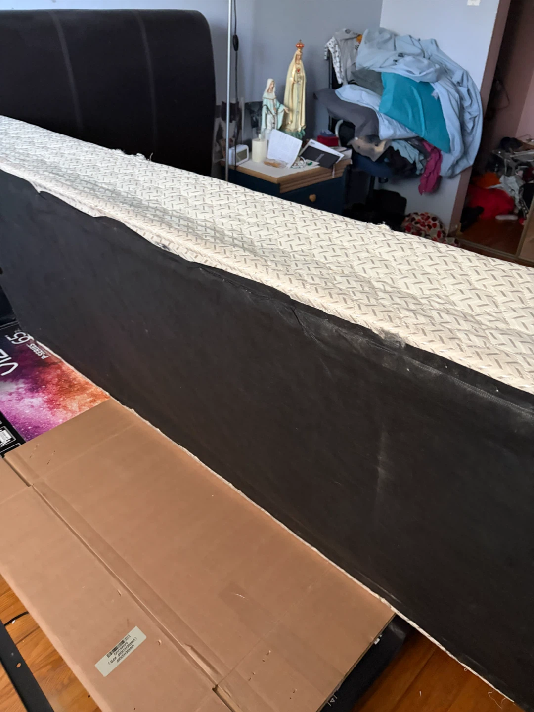 Split King Box Spring with Headboard