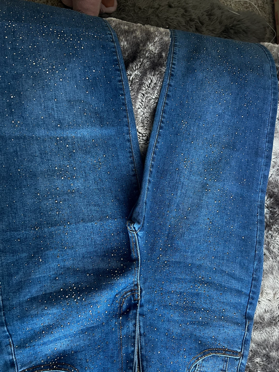 Glittering jeans
