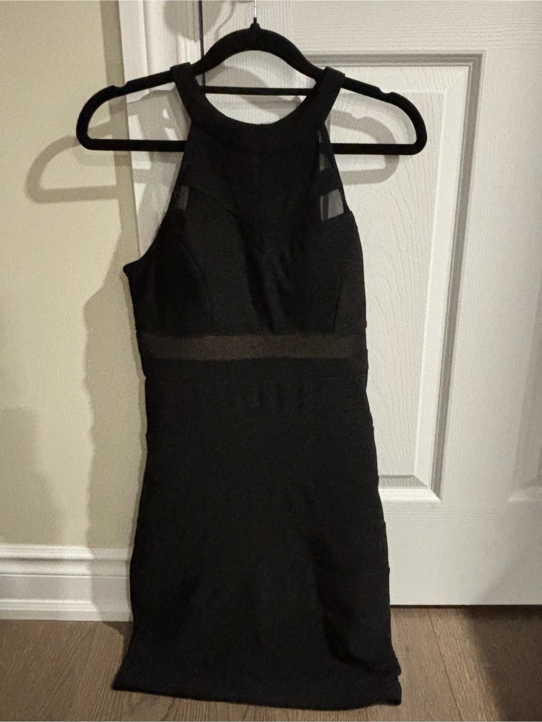 Le Château Black Halter Neck Dress