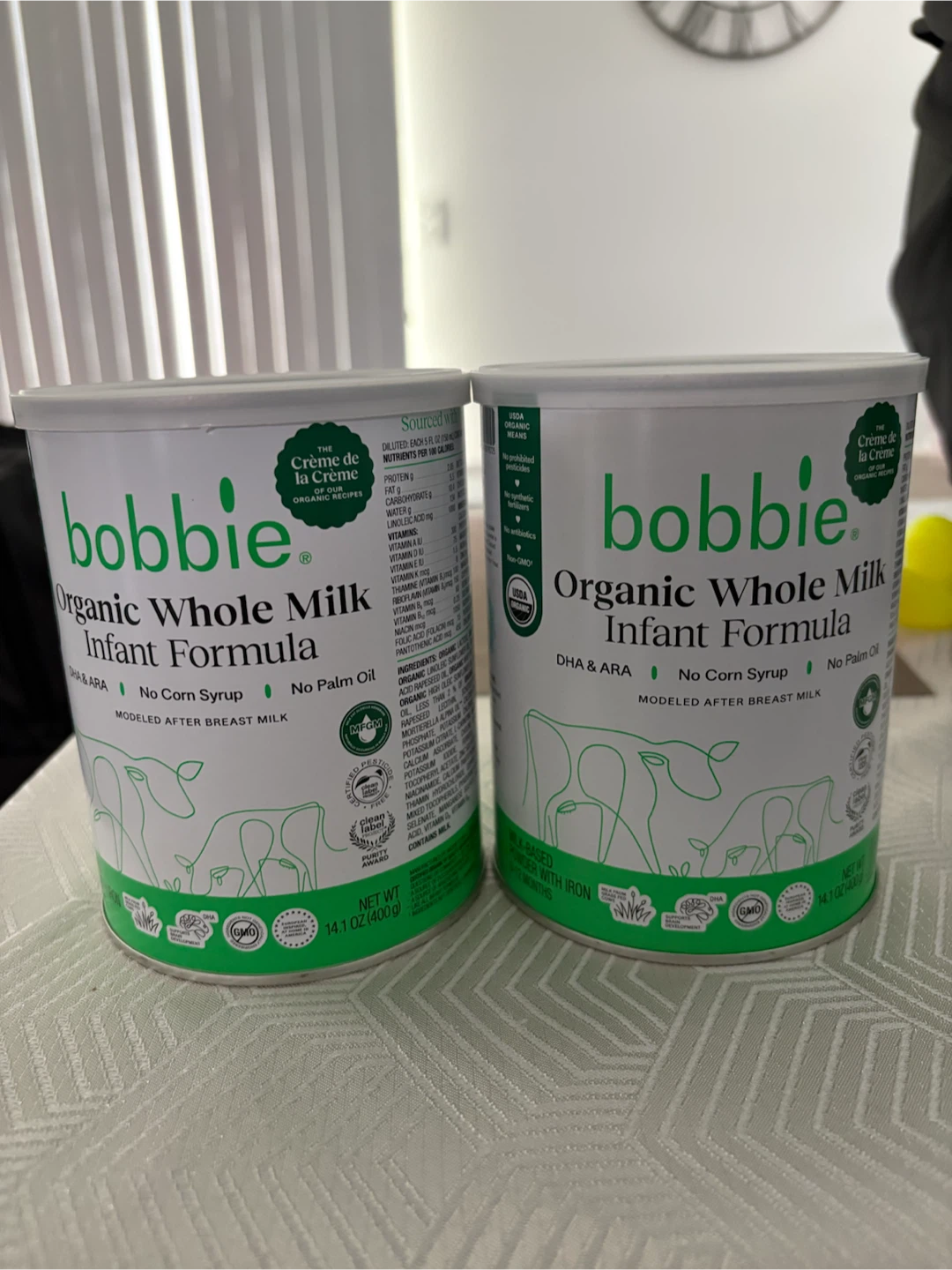 Bobbie Organic Whole Milk Infant Formula - 14.1 oz (2 Pack)