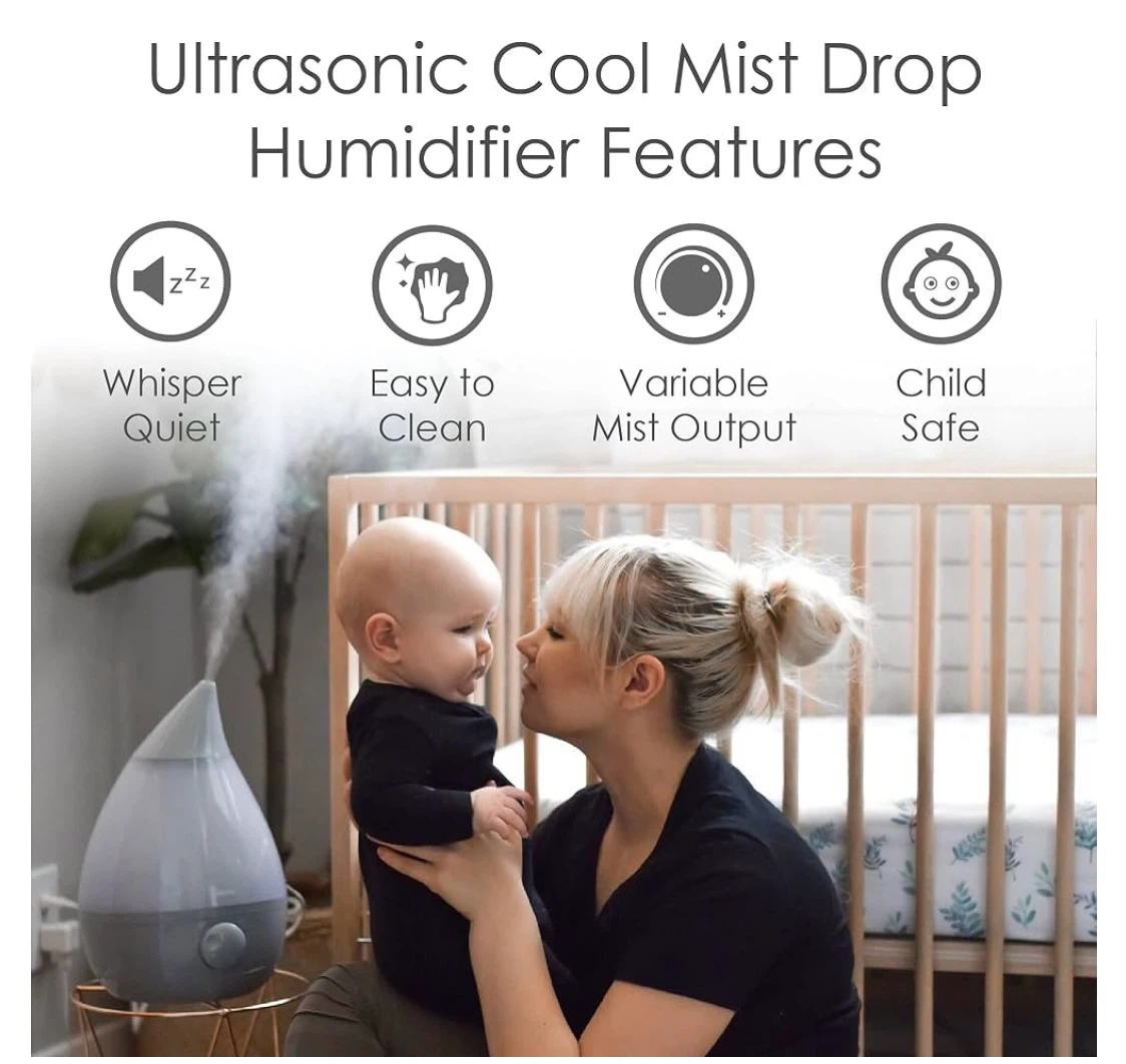 Crane Ultrasonic Cool Mist Drop Humidifier - photo 4
