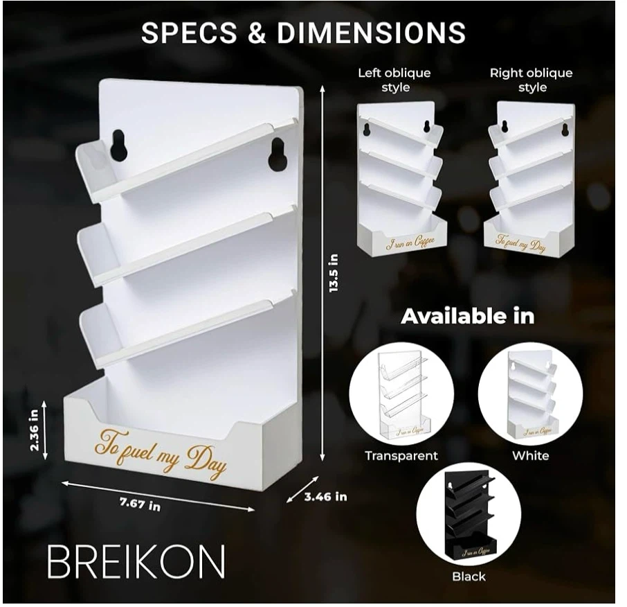 BREIKON White K-Cup Coffee Pod Holder Organizer - photo 3
