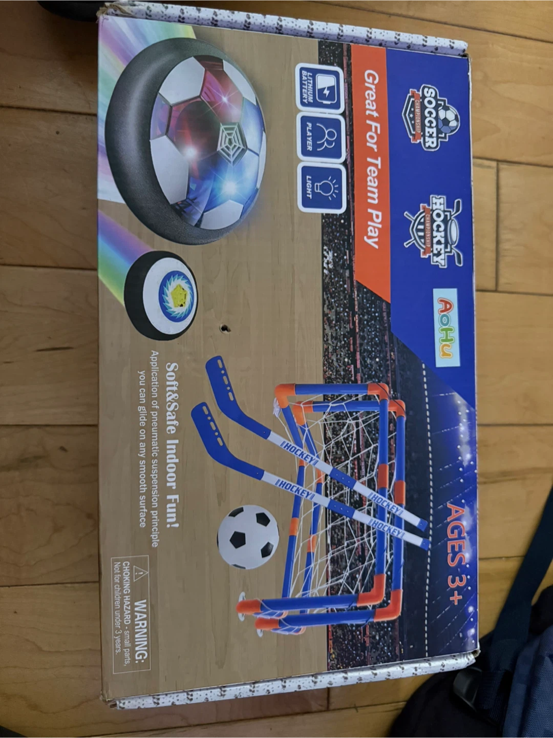 Hover Soccer Ball Set with Hockey Sticks and Goal