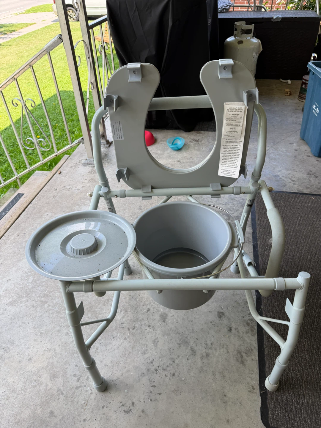 Portable Commode Chair with Bucket - photo 2
