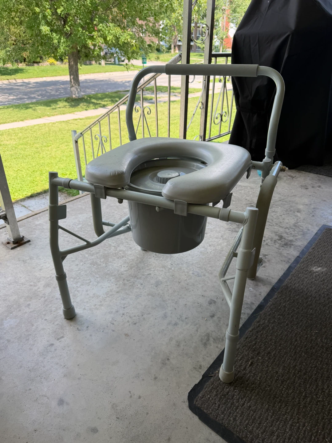 Portable Commode Chair with Bucket - photo 3
