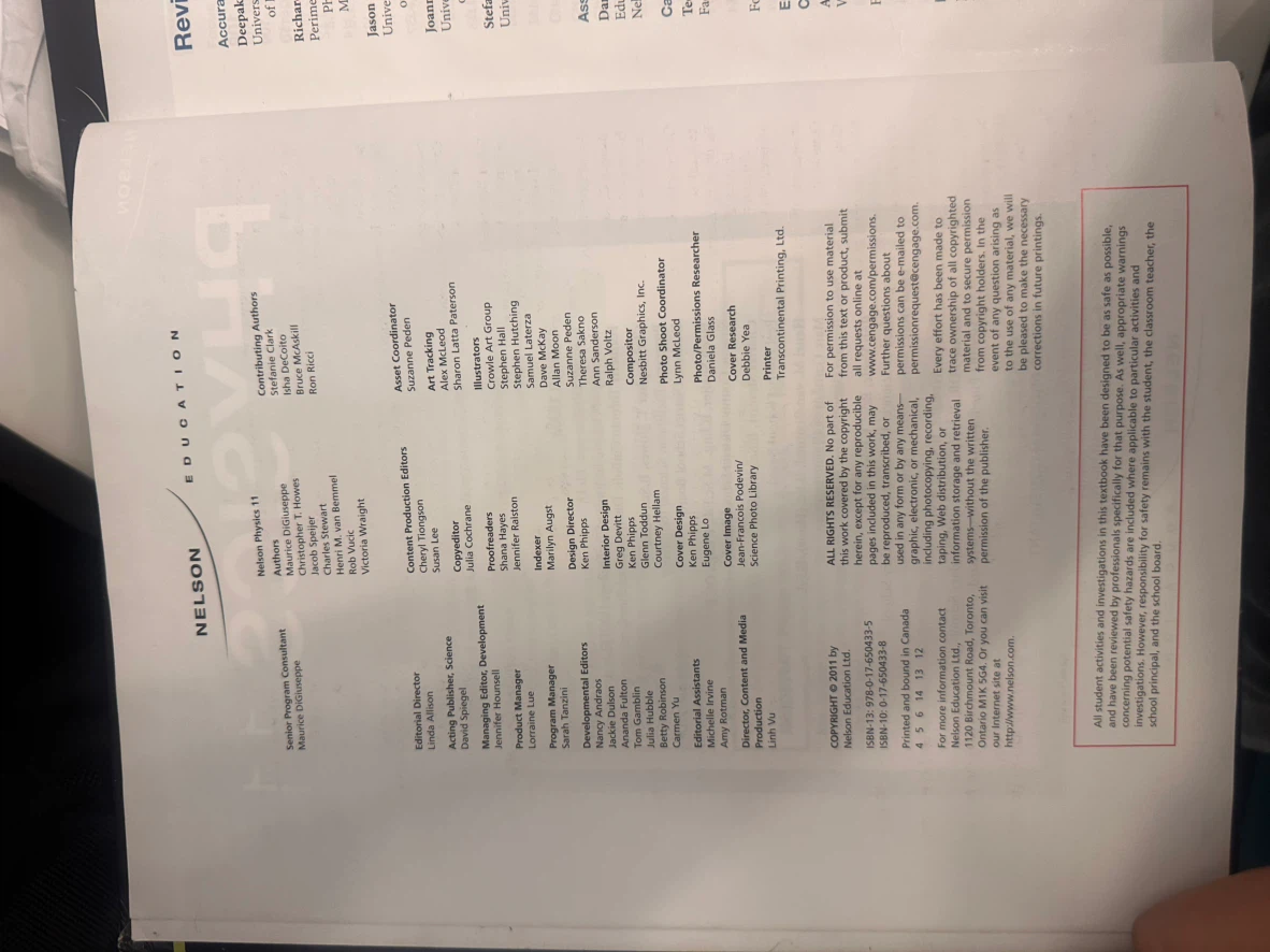 Nelson Physics 11 - Clean Condition, Minimal Markings - photo 3