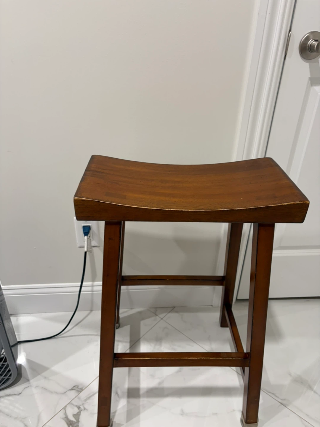 Wooden Saddle Seat Stool - photo 4
