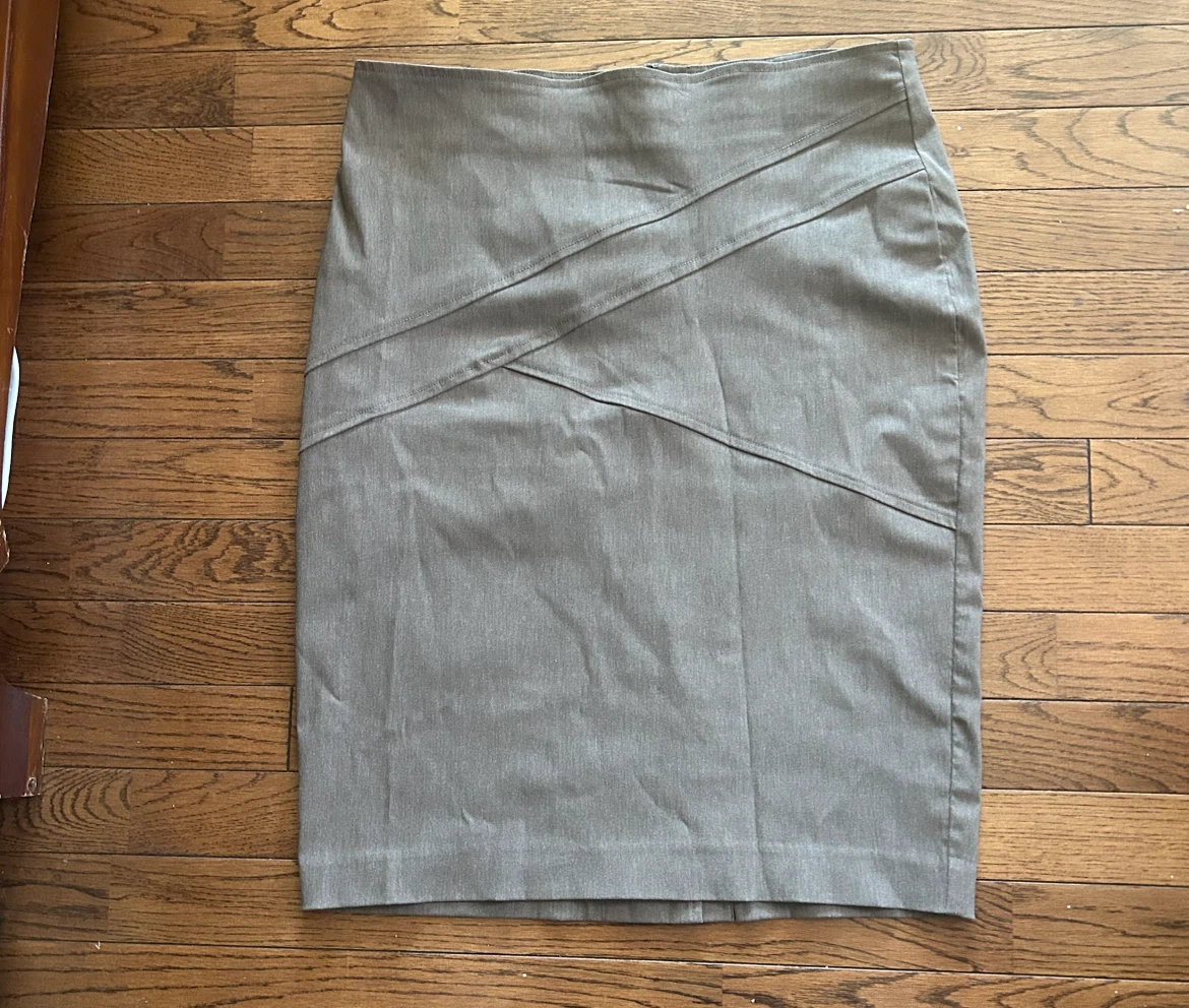Grey Pencil Skirt