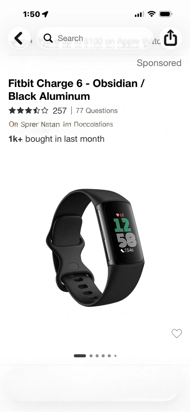 Fitbit watch charge 6 by Google