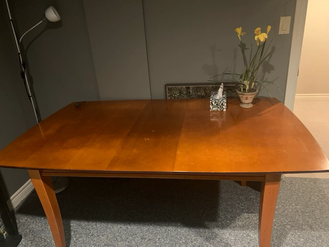 Wooden Dining Table and 5 Chairs