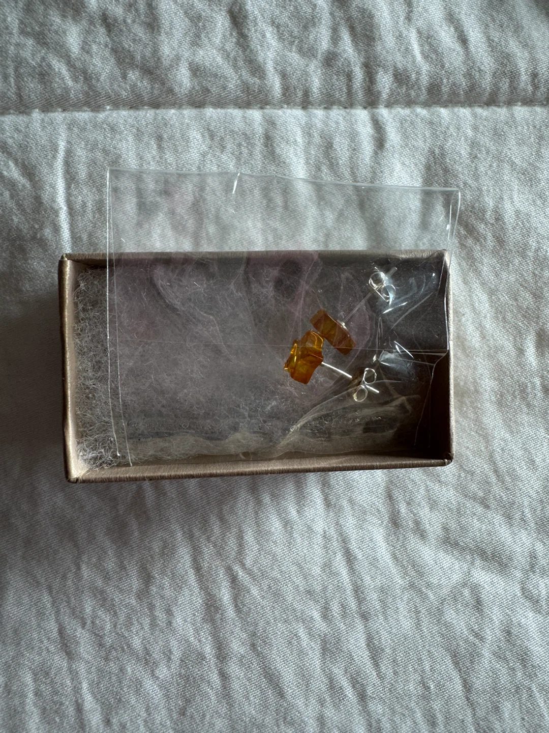 Baltic Amber Sterling Silver Stud Star Earrings - photo 2