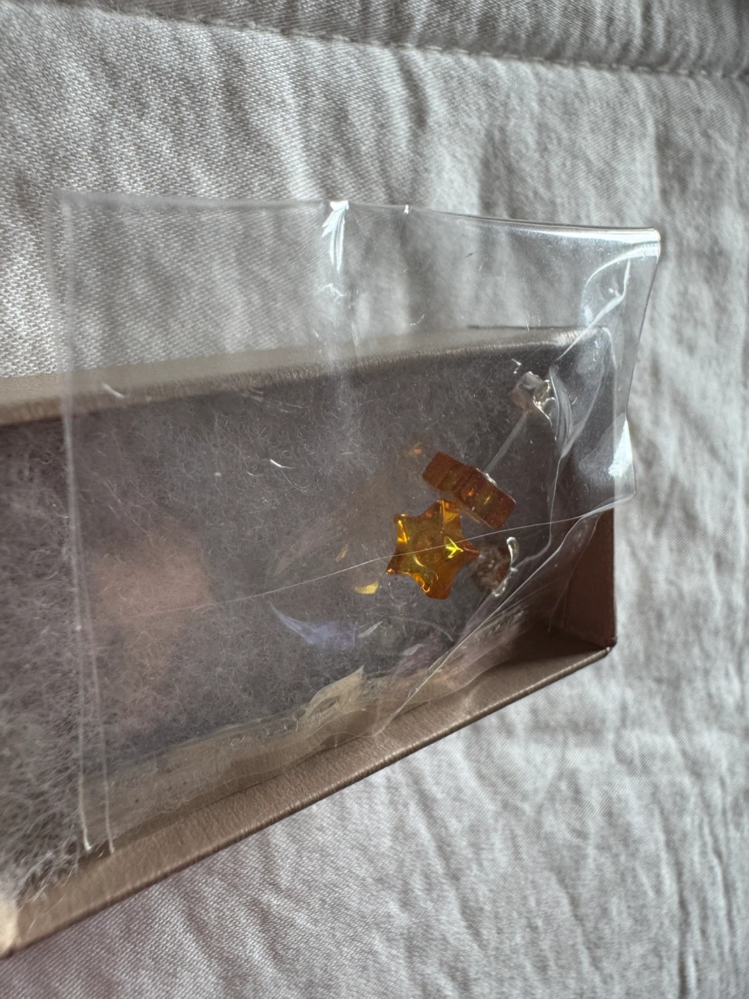Baltic Amber Sterling Silver Stud Star Earrings - photo 3