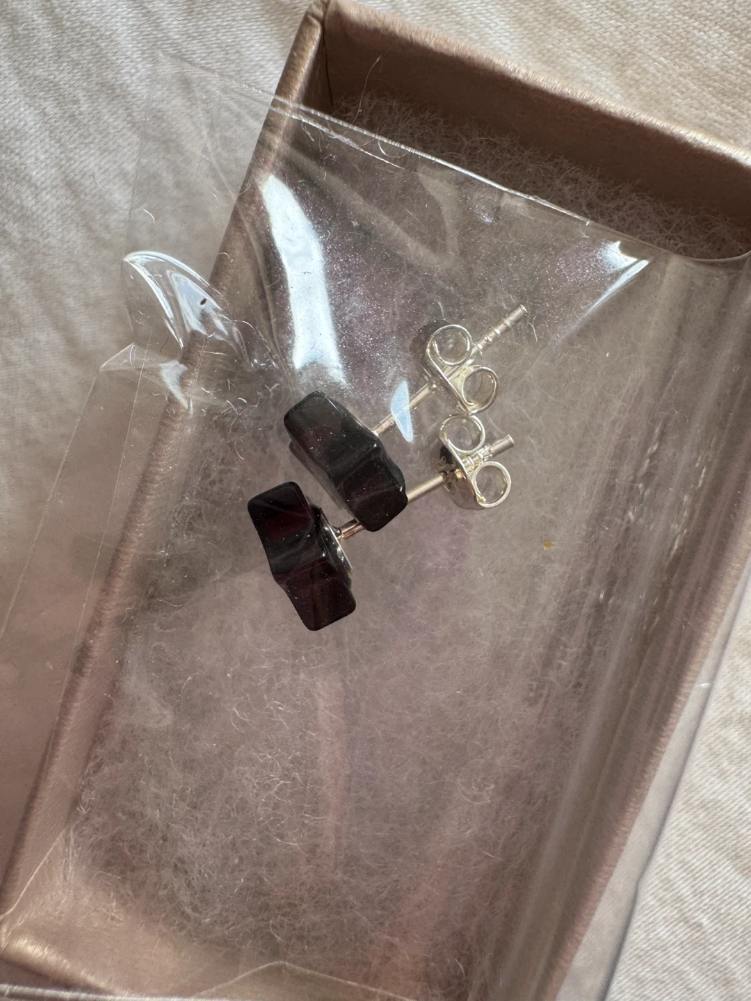 Baltic Amber Sterling Silver Star Stud Earrings - photo 3