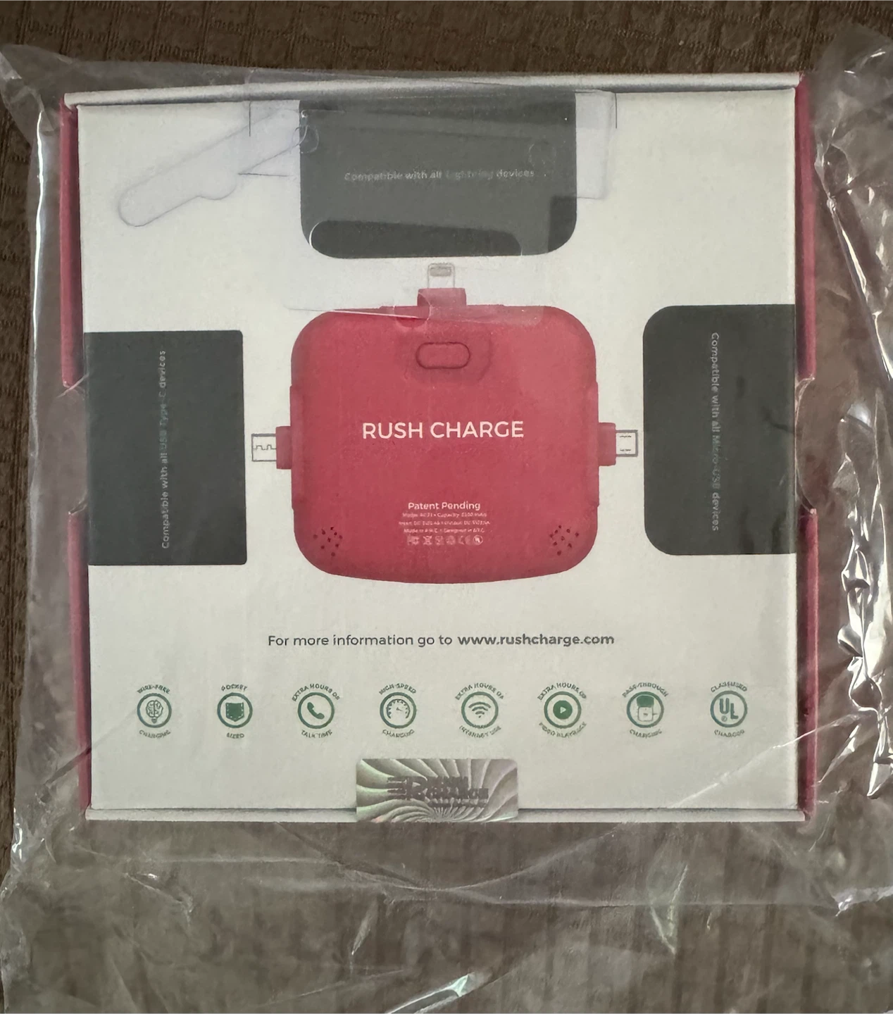 Rush Charge RC33 Portable Charger Power Bank - photo 2