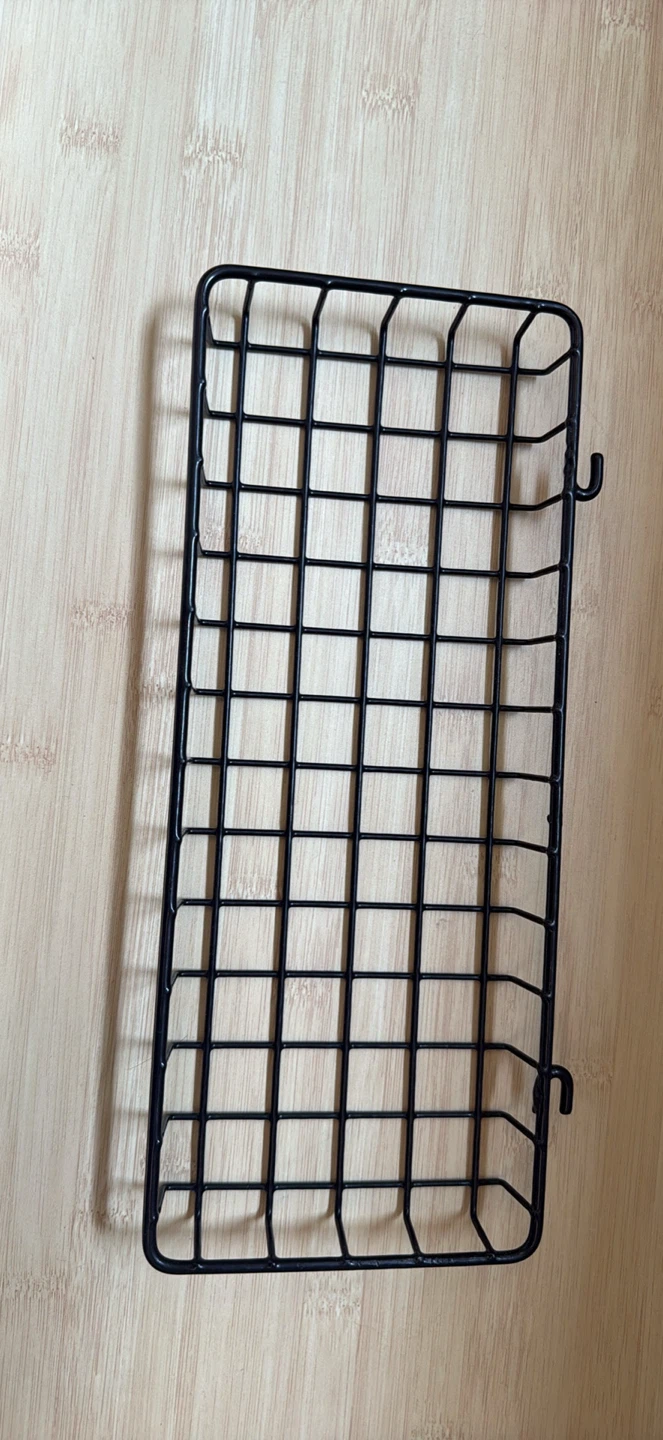 Black Wire Rack with Hooks