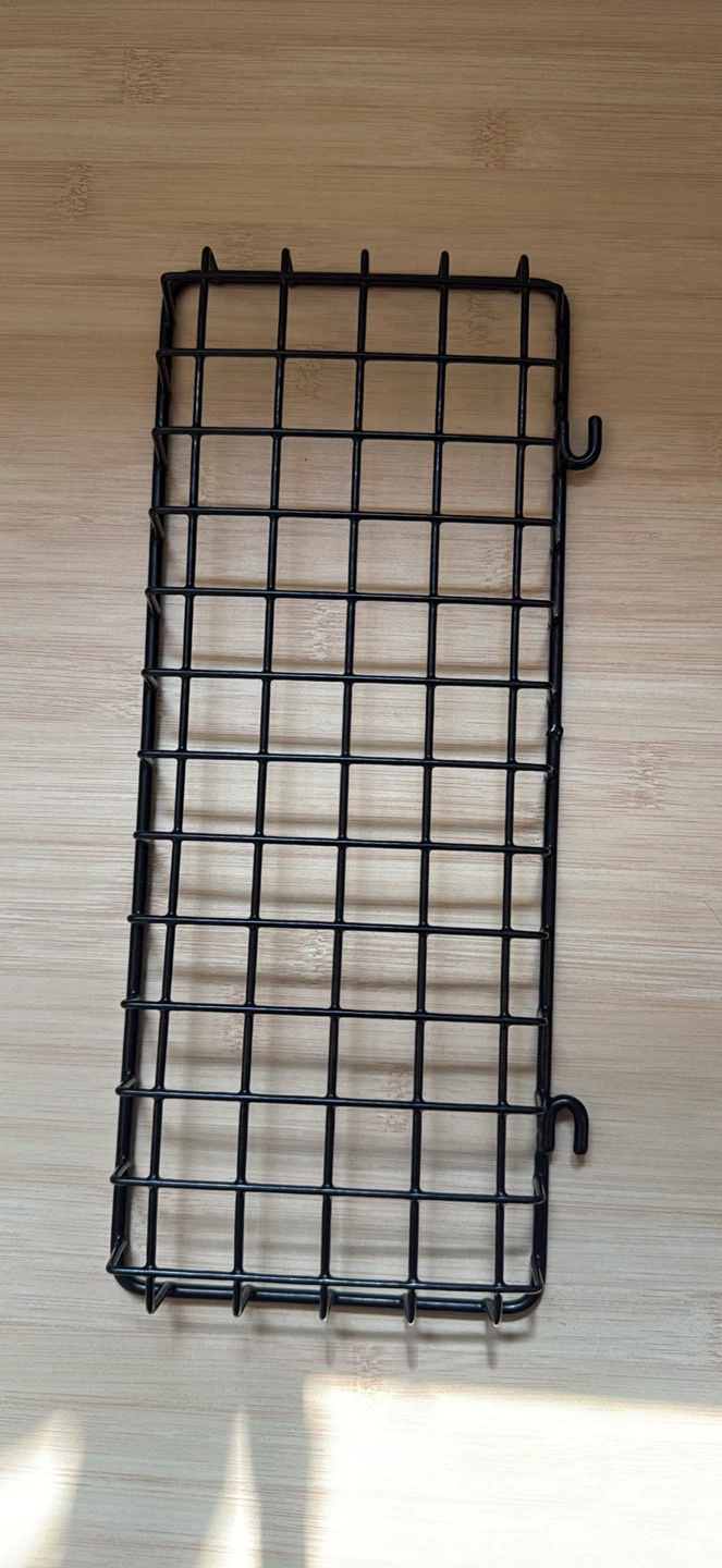 Black Wire Rack with Hooks - photo 2