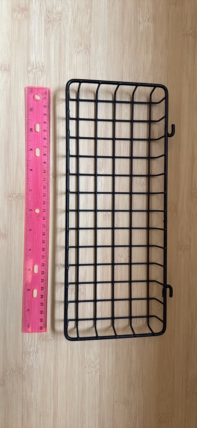 Black Wire Rack with Hooks - photo 3