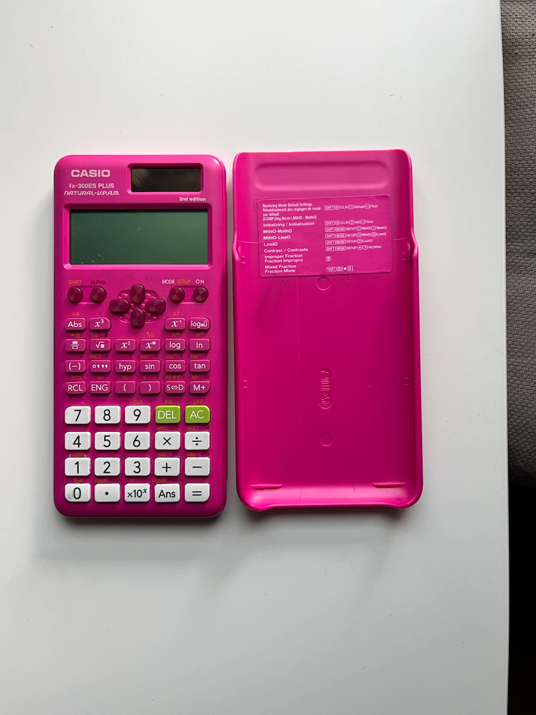 Casio Fx-300ES PLUS Natural V.P.A.M. Calculator - Pink