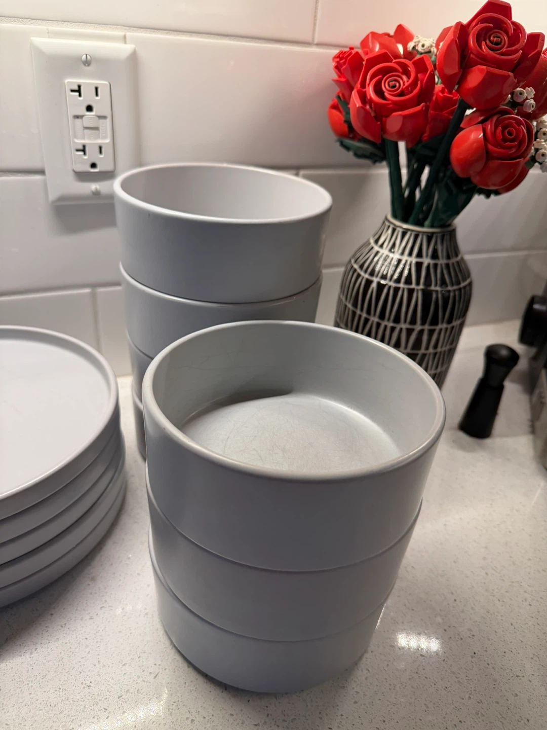 Stackable Grey Dinnerware Set - photo 4