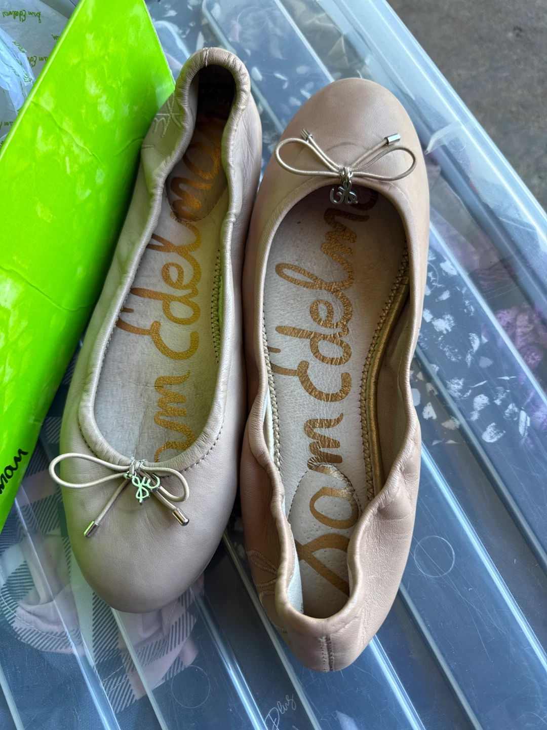 Sam Edelman Ballet Flats - Tan Leather