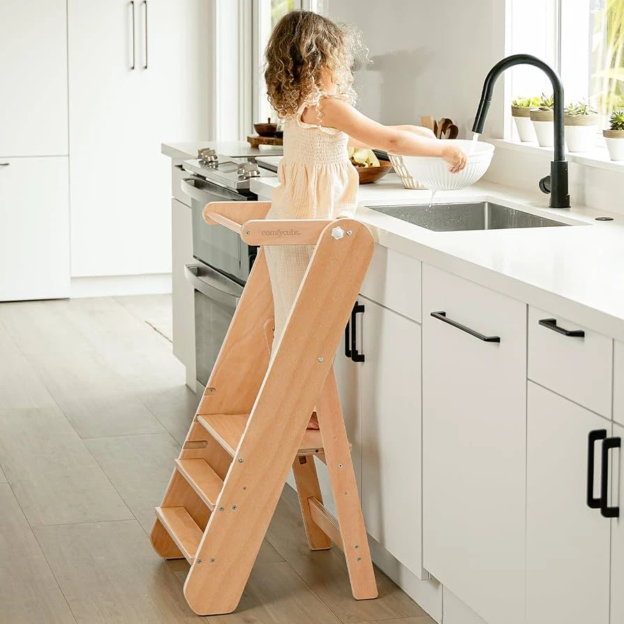 🔥 Brand New – Cubs Kids Step Stool, Adjustable Toddler Tower