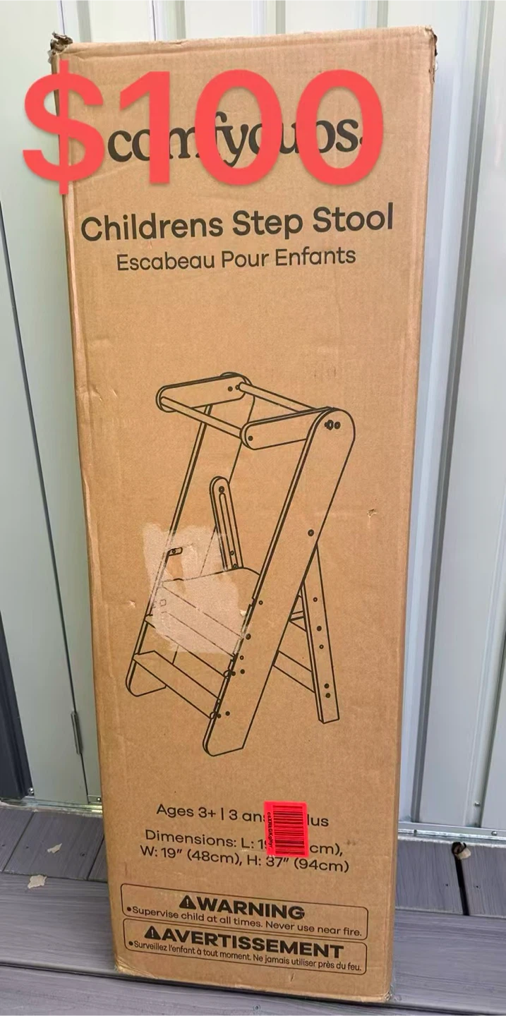 🔥 Brand New – Cubs Kids Step Stool, Adjustable Toddler Tower - photo 2