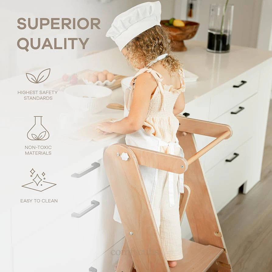 🔥 Brand New – Cubs Kids Step Stool, Adjustable Toddler Tower - photo 5