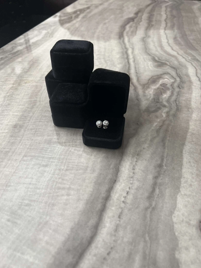 Certified VVS1 Stud Earrings -Sterling💎 - photo 3