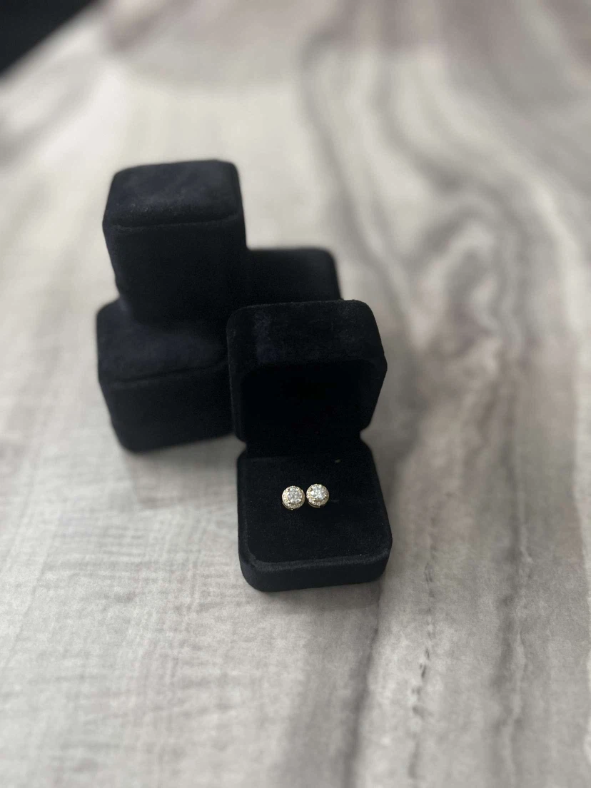 Certified VVS1 Stud Earrings -Sterling💎 - photo 4
