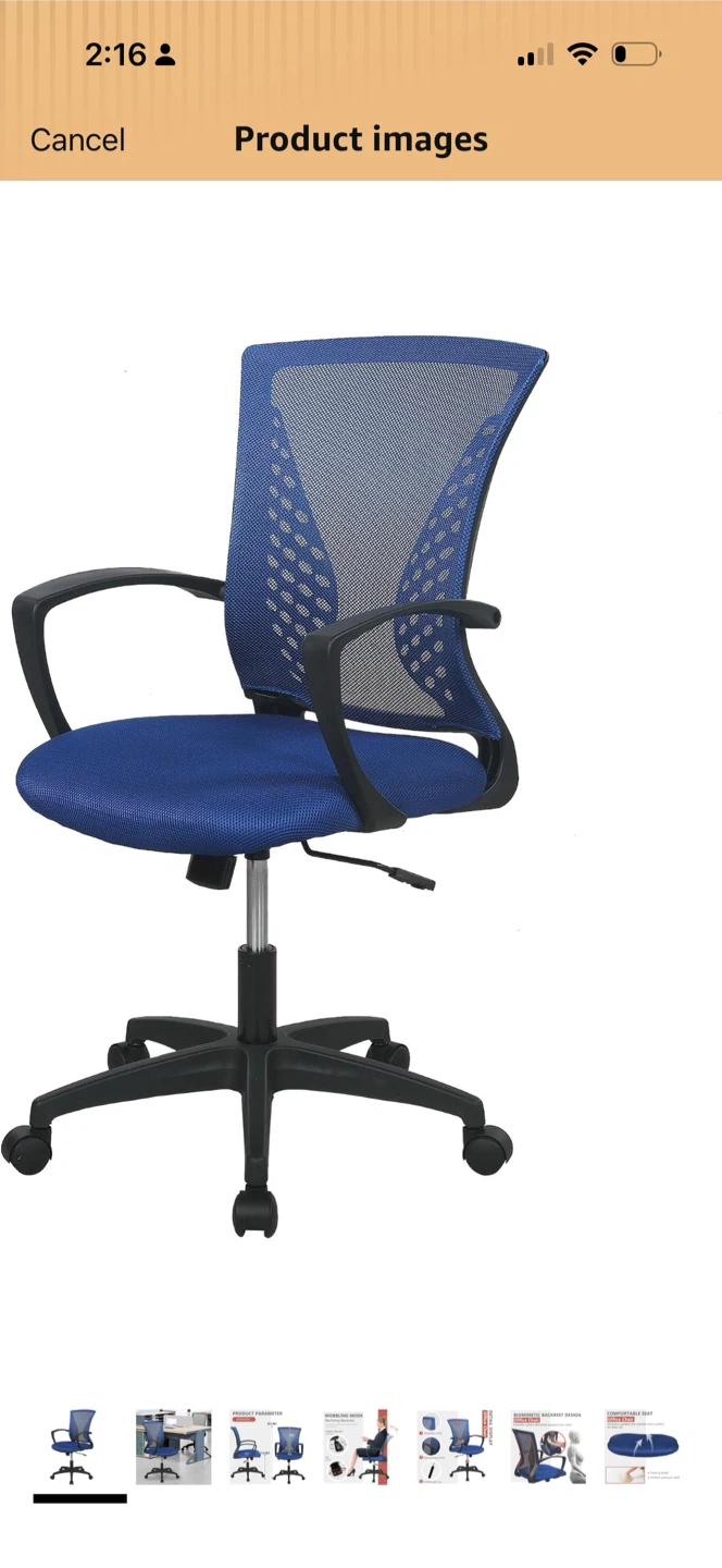 Rustic Computer Desk with Monitor Stand and Mesh Office Chair - photo 4