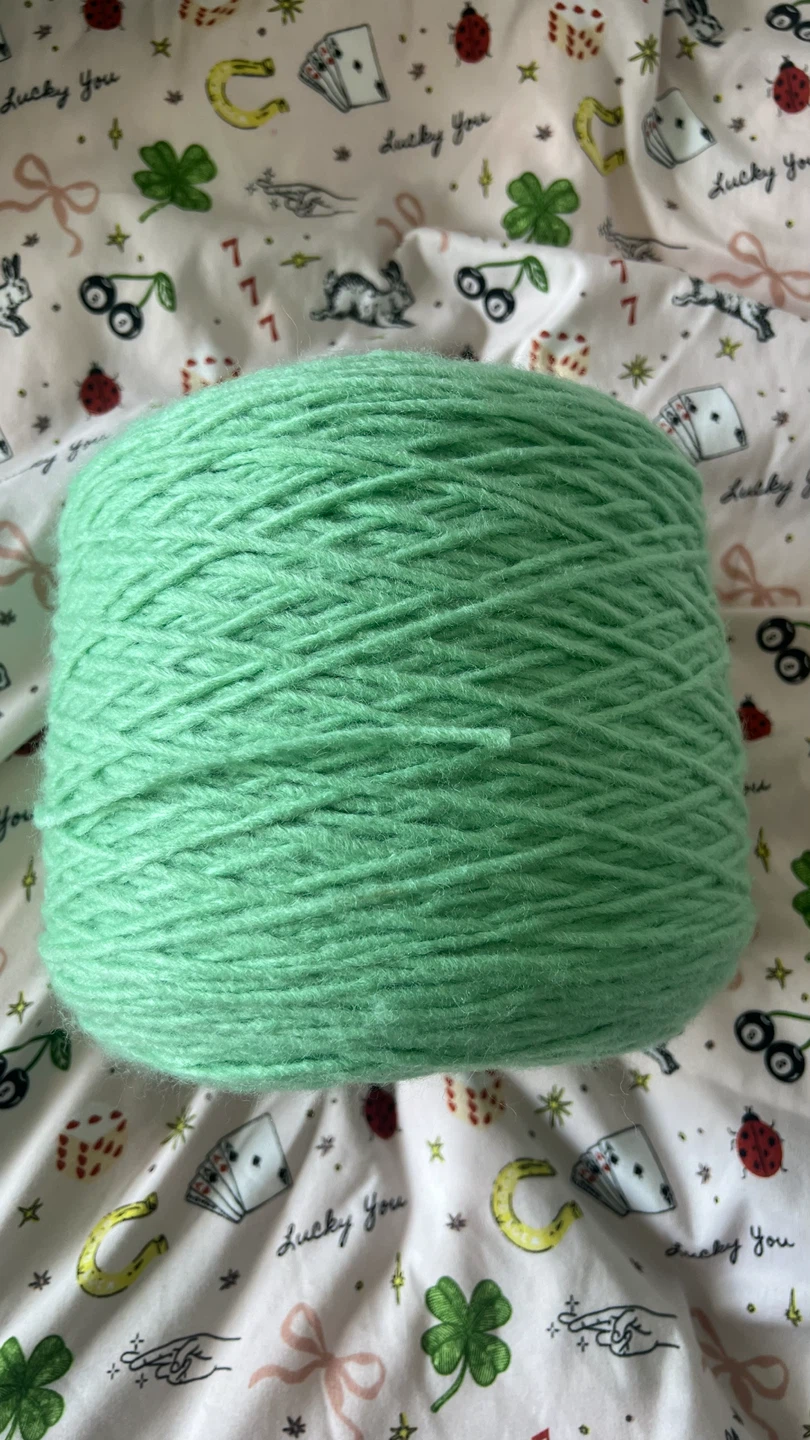 Mint Green Wool Blend Yarn - photo 2