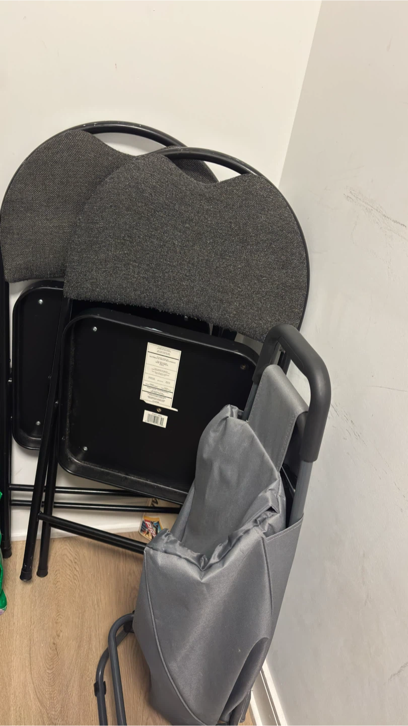 Folding Chairs with Trolley