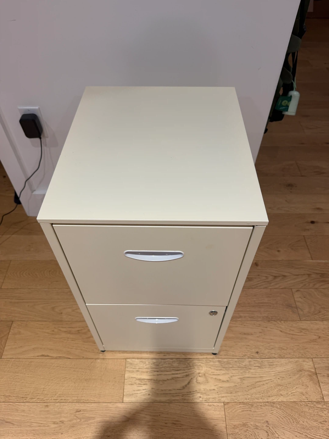 Cream 2-Drawer Locking File Cabinet - photo 3