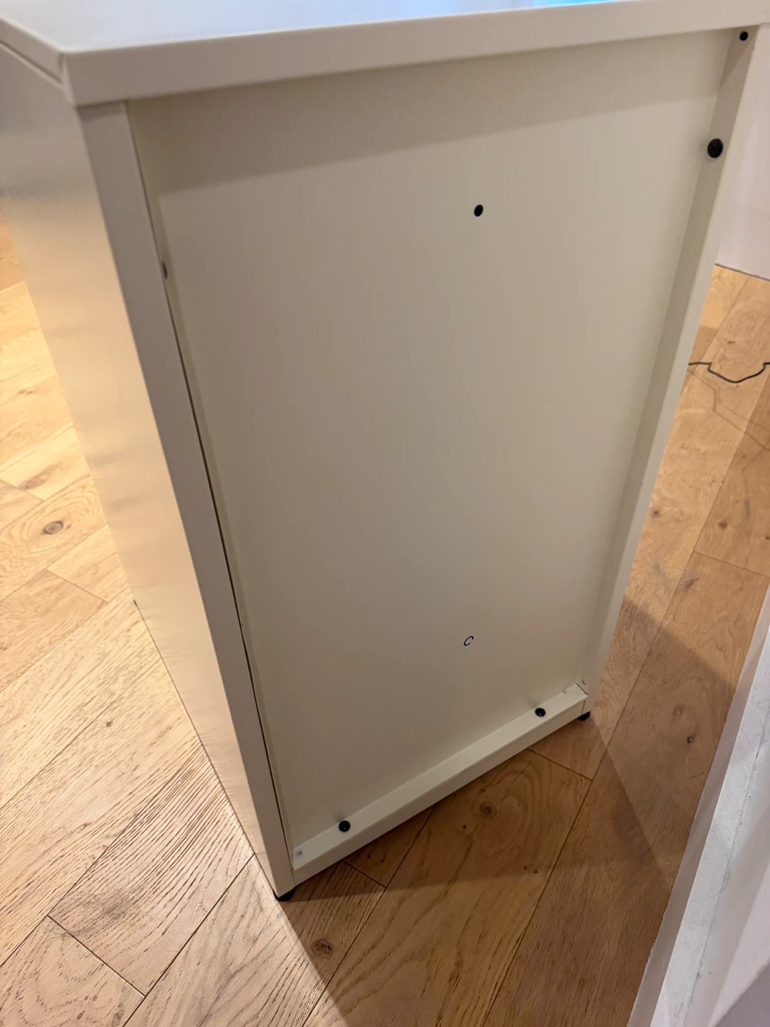 Cream 2-Drawer Locking File Cabinet - photo 5