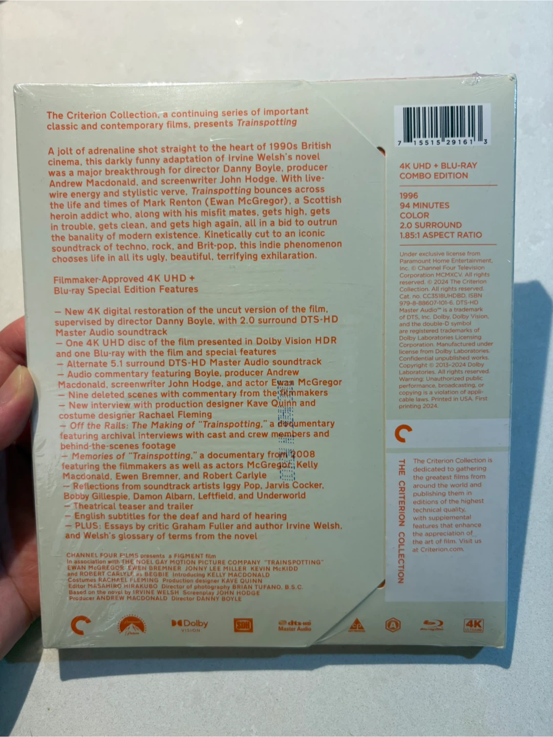 Trainspotting Criterion 4K UHD + Blu-Ray - photo 3