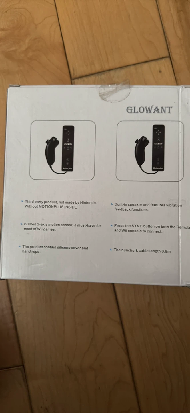 GLOWANT Wii Remote & Nunchuk Controller Set - photo 2